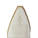 18833 LULA FLOTA OFF WHITE LAVA PONY LAME WHITE C63 - Sendra Boots