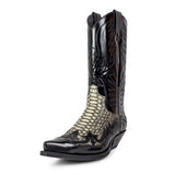 3241P CUERVO FLORA NEGRO PITON FLORA ANTIC NEGRO BRILLO - Sendra Boots