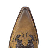 9396P JAVI PITON A/N DIAMANT TOGO MARRONE SERR. VOLEY 158 BIS U/MARRON - Sendra Boots