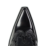 9396P JAVI PITON A/N NEGRO COSTRA BRILLO FLORA NEGRO - Sendra Boots