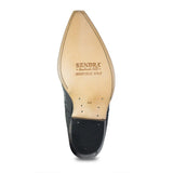 9396P JAVI PITON A/N NEGRO COSTRA BRILLO FLORA NEGRO - Sendra Boots