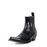 9396P JAVI PITON A/N NEGRO COSTRA BRILLO FLORA NEGRO - Sendra Boots
