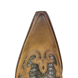 9396P JAVI PITON A/R CURTUS KAKI MATE SERR. VOLEY 158 BIS U/MARRON - Sendra Boots