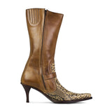 S073 6105 MARRON PYTHON - Sendra Boots