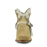 15107 Debora Serraje Deser - Pelo V/C Blanco Plata - Sendra Boots