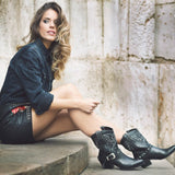 15260 Lia Salvaje Negro Polveroso night - Sendra Boots