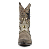 15392 LAVINIA FLOTA TAUPE LAVA FLORA MARFIL - Sendra Boots