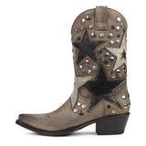 15392 LAVINIA FLOTA TAUPE LAVA FLORA MARFIL - Sendra Boots