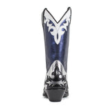 15791 CUERVO LAMINADO PLATA PINTO POLVEROSO NIGHT 115 AZUL - Sendra Boots
