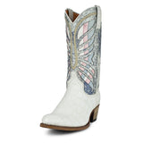 15999 DEBORA-NL COCO IMIT VICTORIA BLANCO/TELA AZUL - Sendra Boots