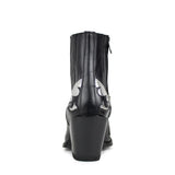 16598 Lula Laminado Plata-Nappa Baly Negro - Sendra Boots
