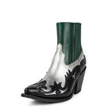 16598 LULA LAMINADO PLATA PINTO BOX VERDE PINTO - Sendra Boots