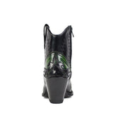 16695 Gorca Denver Verde Cepillado-Flora Negro - Sendra Boots