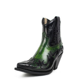 16695 Gorca Denver Verde Cepillado-Flora Negro - Sendra Boots