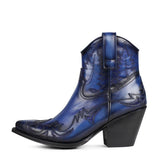 16695 LULA HAND PAINT CRUST BLUE - Sendra Boots