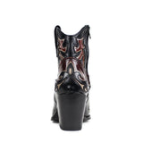 17134 LULA FLORA ROJO DIRTY SALVAJE NEGRO - Sendra Boots