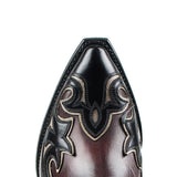 17134 LULA FLORA ROJO DIRTY SALVAJE NEGRO - Sendra Boots