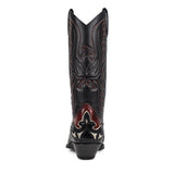 17203 CUERVO FLORA ROJO DIRTY SALVAJE NEGRO - Sendra Boots