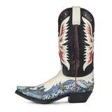 17607P CUERVO SALVAJE AVORIO SALVAJE NEGRO - Sendra Boots