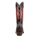 18334 CUERVO NOBUK MOKA HURR.FUCHSIA CEPILLO PLANO - Sendra Boots