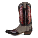 18334 CUERVO NOBUK MOKA HURR.FUCHSIA CEPILLO PLANO - Sendra Boots