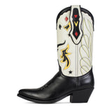 18389 LIA SALVAJE NEGRO SALVAJE AVORIO - Sendra Boots