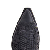 3241 Cuervo Pull Oil Negro-Trenzado Negro - Sendra Boots