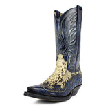 3241P CUERVO PITON BARR.BLANCO/NEGRO DENVER AZUL - Sendra Boots
