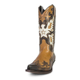 3370 CUERVO BOX BRAS 077 BRITNES FLO MARRON - Sendra Boots