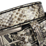 5156 CINTURONES PITON NATURAL BLANCO/NEGRO - Sendra Boots