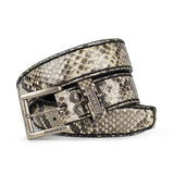 5156 CINTURONES PITON NATURAL BLANCO/NEGRO - Sendra Boots