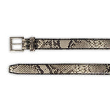 5156 CINTURONES PITON NATURAL BLANCO/NEGRO - Sendra Boots