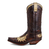 7106 Cuervo Natur Antic Jacinto-Piton Nat. Amarillento - Sendra Boots