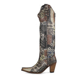 7317 SHARP SABANA FLORES CHECK - Sendra Boots