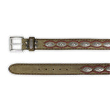 7606 CINTURONES OLD MARTENS CORDA PAS.INTERIOR ROJO - Sendra Boots