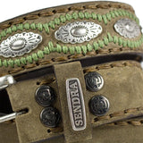 7606 CINTURONES OLD MARTENS CORDA PAS.INTERIOR VERDE - Sendra Boots