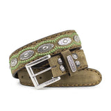 7606 CINTURONES OLD MARTENS CORDA PAS.INTERIOR VERDE - Sendra Boots