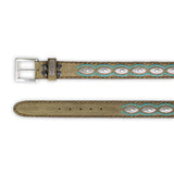 7606 CINTURONES OLD MARTENS CORDA PAS.INTER.TURQUESA - Sendra Boots