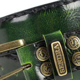8563 CINTURONES DENVER VERDE ORO VIEJO - Sendra Boots