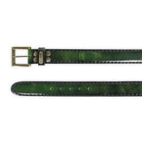 8563 CINTURONES DENVER VERDE ORO VIEJO - Sendra Boots