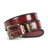 8563 CINTURONES FLORA ROJO ORO VIEJO - Sendra Boots