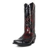 9669 CUERVO FLORA ROJO DIRTY LAVADO SUAVE - Sendra Boots