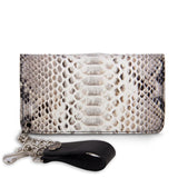 CARTERA PITON BARRIGA WHITE/BLACK - Sendra Boots