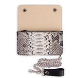 CARTERA PITON BARRIGA WHITE/BLACK - Sendra Boots