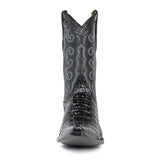 Texas Caiman Tail Negro - Sendra Boots