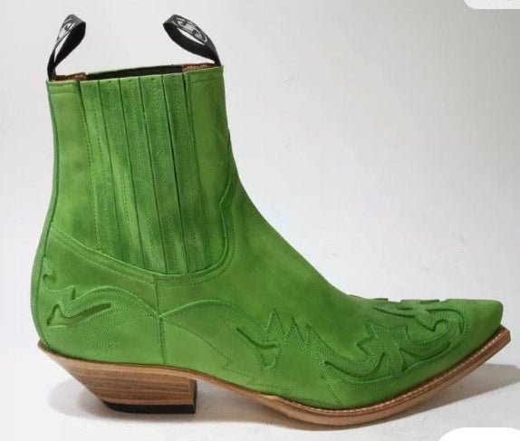 4660 Cuervo Green leather Size 48 - Sendra Boots