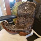 Bota bordados marrón talla 45 - Sendra Boots