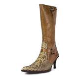 S073 6105 MARRON PYTHON - Sendra Boots