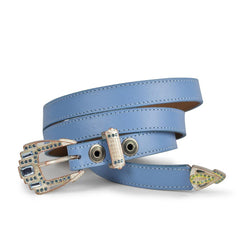 1287 Cinturones Premier Blue Cielo Agua Marina - Sendra Boots