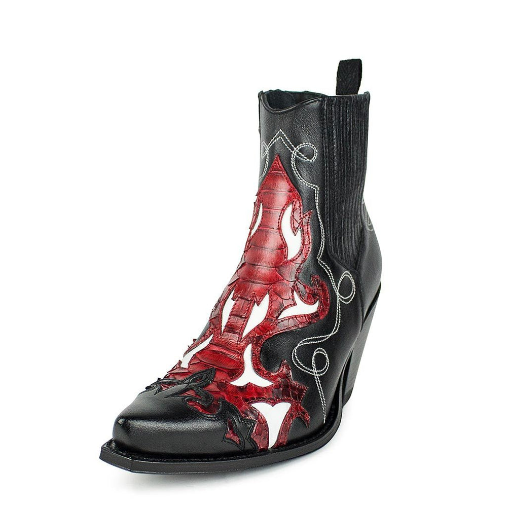 Bottes Cowboy Sendra Cyclone 8983 - Rouge Corde - Cuir Véritable - Fabriqué En Espagne